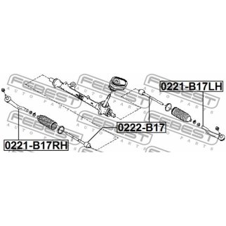 Наконечник рулевой FEBEST 0221-B17LH фото