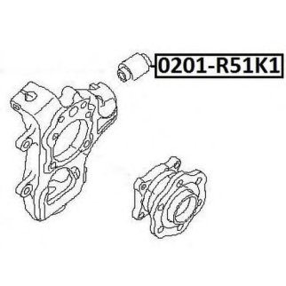 Сайлентблок ASVA 0201-R51RK1 фото