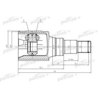 ШРУС внутренний 23x38x19 TOYOTA YARIS/ECHO NCP1#/SCP10 99-05 фото
