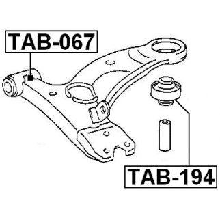 Сайлентблок рычага FEBEST TAB-194 фото 2 Сайлентблок рычага FEBEST TAB-194 фото 2