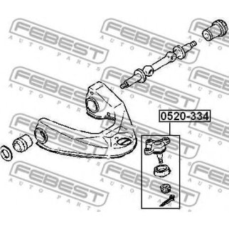 Опора шаровая перед.верх.рычага MAZDA BONGO SK 1999-2010 [JP] фото