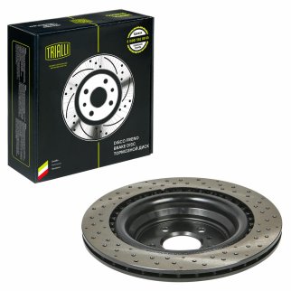 Диск торм. для а/м Mercedes GLE (W166) (15-)/M (W166) (11-) зад. d=345 (перф./окраш.) (DF 190418) фото 2