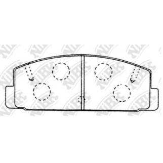 Колодки тормозные задние дисковые к-кт NiBK PN5203 фото