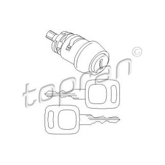 Вставка замка зажигания с ключом topran 107090755 фото