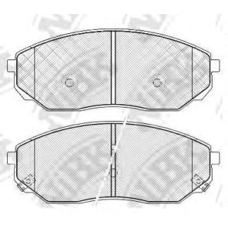 Колодки тормозные передние к-кт NiBK PN0441 фото