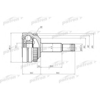 Шрус привода PATRON PCV1118 фото