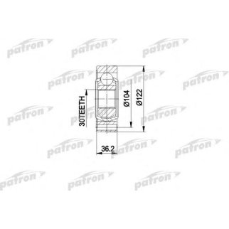 ШРУС внутренний передний PATRON PCV3540 фото