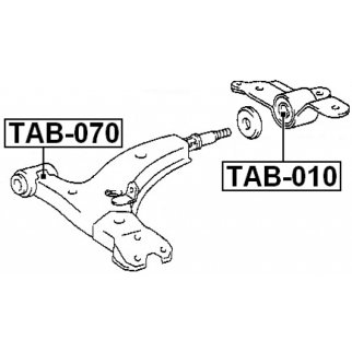 Сайлентблок нижнего рычага FEBEST TAB-070 фото 2 Сайлентблок нижнего рычага FEBEST TAB-070 фото 2