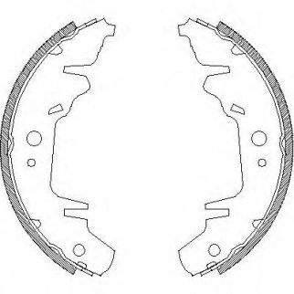 4020.00_=031 100-SX=FSB568 !колодки барабанные Kia Carnival all 99>, Chrysler Voyager all 96> фото