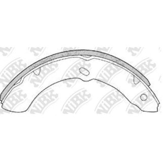 Колодки барабанные к-кт NiBK FN4425 фото