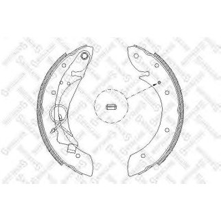 430 100-SX_колодки барабанные!  Peugeot Partner,Citroen Berlingo 96>/Xsara Picasso all 00> фото