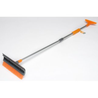 AB-R-07_щетка от снега и льда! с водосгоном и телескоп.рукояткой 120 см фото