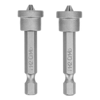 Бита PH2x50 мм с ограничителем для ГКЛ, 2 шт, CrMo СИБРТЕХ 11461 фото 3