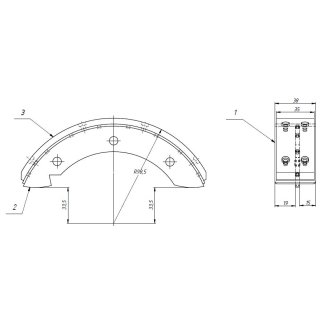 Колодки тормозные к-кт TRIALLI GF 243 фото 2