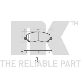 Колодки тормозные NK _223028 фото
