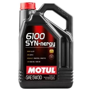 Масло моторное Motul 6100 Syn-Nergy 5W-30 синтетическое 5 л 113439 фото