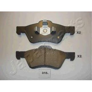 Колодки тормозные Japanparts PA-315AF фото