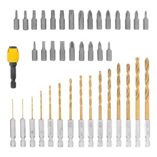 Набор бит и сверл, магнитный адаптер MATRIX (пласт. бокс) 40пр фото 2