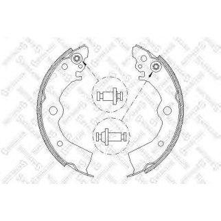 404 100-SX_колодки барабанные! без ABS Nissan Almera 95-99/Sunny 91-95 фото