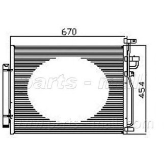 Радиатор кондиционера PARTS-MALL PXNCC-038 фото