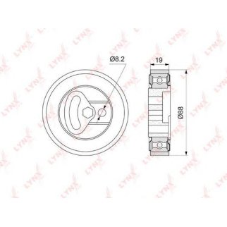Ролик приводного ремня LYNXauto PB-5073 фото