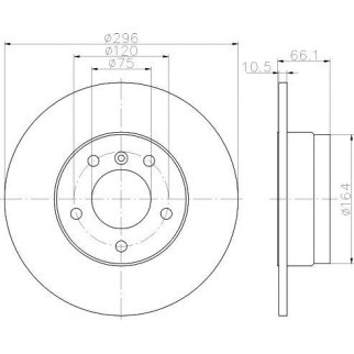 Диск тормозной задний TEXTAR 92133103 фото