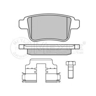Колодки тормозные к-кт Meyle 025 246 9216 фото
