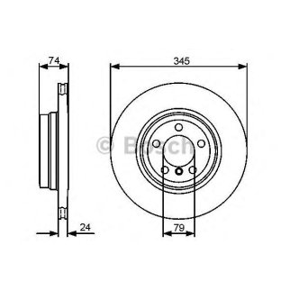Диск тормозной задний BOSCH 0 986 479 440 фото