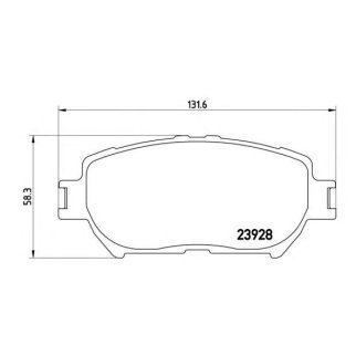 Колодки тормозные передние к-кт brembo P 83 062 фото