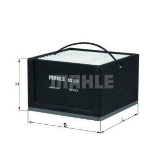 Фильтр топливный MAN сепаратора квадратный (88х88х55мм для SEPAR2000/10 без подогр.) MAHLE фото