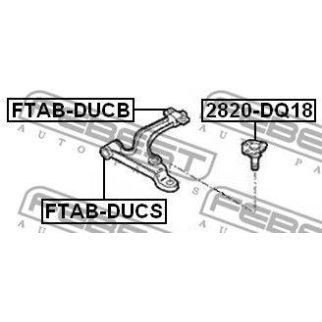 Опора шаровая FEBEST 2820-DQ18 фото