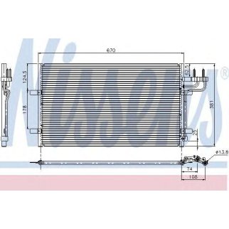 Радиатор кондиционера (конденсер) Nissens 94663 фото
