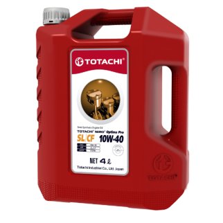 Масло моторное TOTACHI NIRO Optima Pro Semi-Synthetic SL/CF 10W-40 полусинтетическое 4 л 1C404 фото
