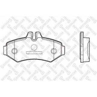 85-11406-SX_колодки торм. !23021 с полн. р/к дисковые  MB Sprinter 208D/308D, VW LT 28 2.8TDi 96> фото