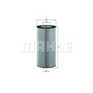 Фильтр масляный MAHLE _OX348D фото 2