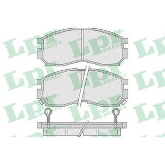 Колодки тормозные передние к-кт Lpr 05P1012 фото