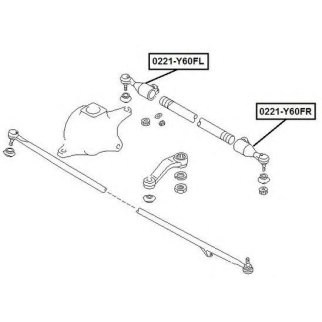 Наконечник рулевой правый ASVA 0221-Y60FR фото