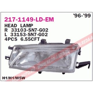 Фара передн прав с ЭК HONDA: ACCORD VI 96-98, ENGLAND TYPE фото