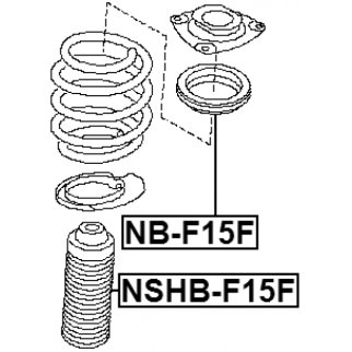 Пыльник амортизатора FEBEST NSHB-F15F фото 2