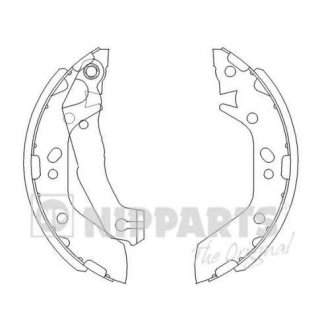 Колодки барабанные к-кт NIPPARTS J3500516 фото