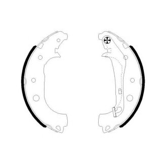 Колодки барабанные к-кт TEXTAR 91081600 фото