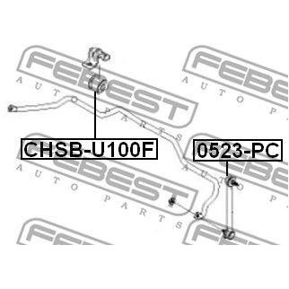 Втулка (сайлентблок) переднего стабилизатора FEBEST CHSB-U100F фото