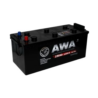 Аккумуляторная батарея AWA 6СТ190 VLR (+ слева) 513х222х218 Россия фото