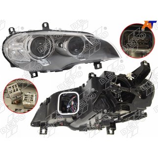 Фара прав BMW: X5 11- линзован с рег.мотор , (диод) , (КСЕНОН) фото