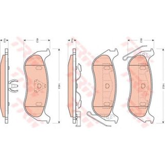 Колодки тормозные задние дисковые к-кт TRW GDB4139 фото