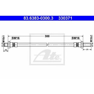 Шланг тормозной ATE 83.6383-0300.3 фото