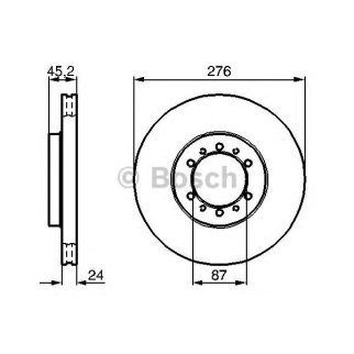 Диск тормозной BOSCH 0 986 478 844 фото
