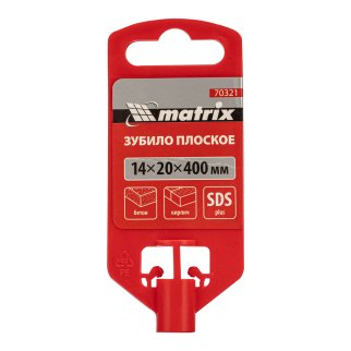 Зубило 14х20х400мм SDS Plus MATRIX фото 1