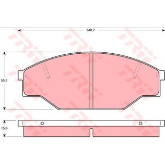 Колодки тормозные передние к-кт TRW GDB1181 фото
