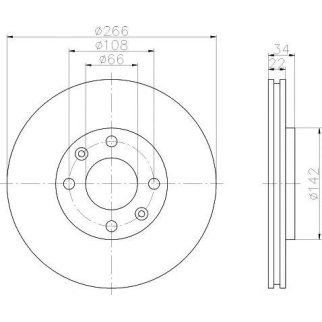 Диск тормозной передний вентилируемый TEXTAR 92111503 фото